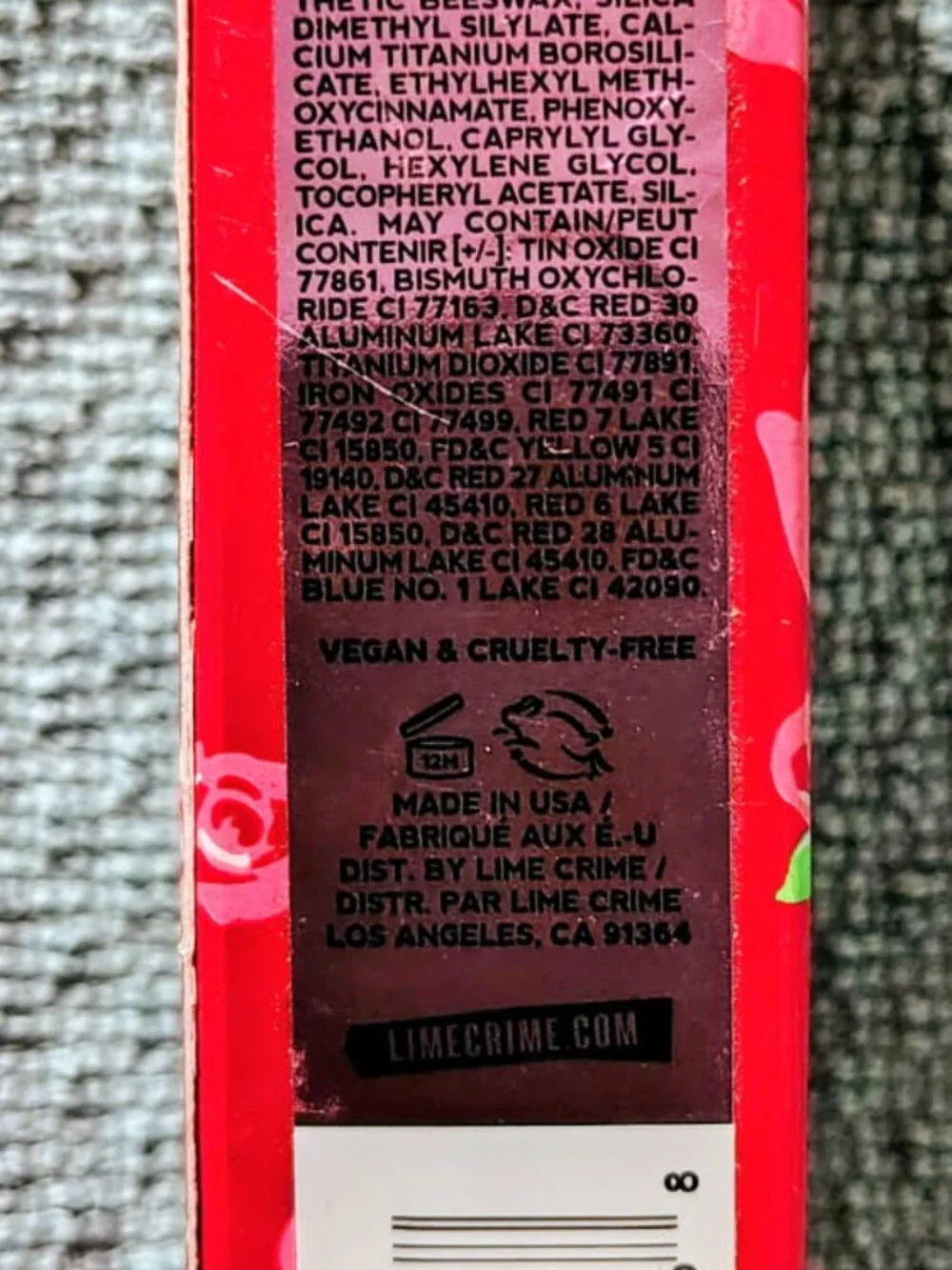 The Lime Crime Velvetines liquid matte lipstick in the shade Vibe